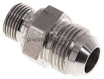 Doppelnippel G 3/8"-UNF 7/8"-14(JIC), 1.4571