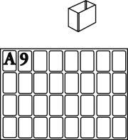 Facheinsatz Typ A 9 klar 16 Stk. RAACO