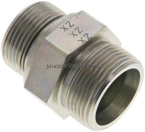 Gerade Schneidringverschr. M 33x2-25 S (M36x2), ohne Mutter & Schneidring, Stahl