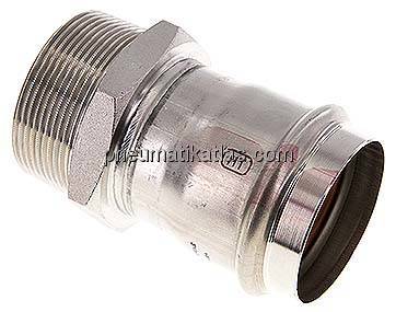 Pressfitting, Übergangsnippel 54mm innen / R 2" AG