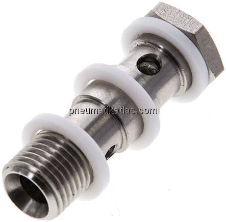 Hohlschraube, 2-fach G 1/4"-42mm, 1.4571