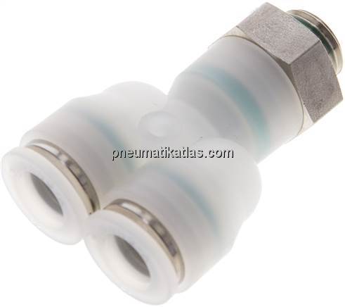 Y-Steckanschluss G 1/4"-10mm, IQS-PVDF