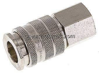 Kupplungsdose (NW10) G 1/4"(IG), Messing vernickelt