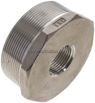 Reduziernippel R 3"(AG)-Rp 1"(IG), 1.4408