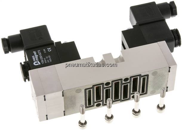 ISO-Ventil (Größe 1), 5/3-Wege, Mittelstellung geschlossen, 24 V DC