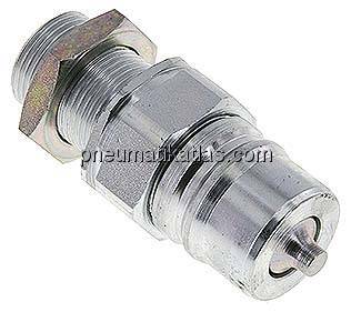 Schott-Steckkupplung ISO7241-1A, Stecker Baugr.6, 20 S (M30x2)