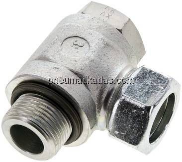 Winkel-Schwenkverschraubung G 1"-28 L (M36x2), Stahl verzinkt