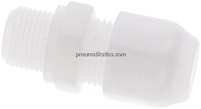 Gerade Verschraubung G 3/8"-12x10mm, Polypropylen