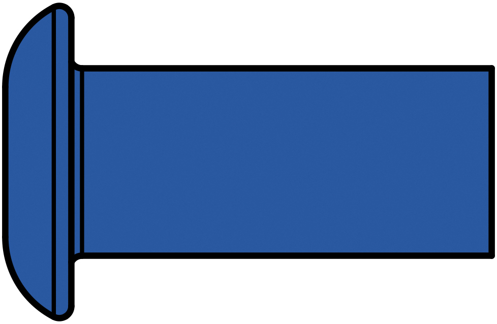 Magazin-Blindniet G-Speed Stahl Flachrundkopf 4,0 x 8,5, Länge: 485 mm, Standardgröße