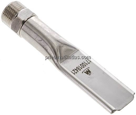 Softy Flachdüse, 21,5, G 3/8", Messing vernickelt