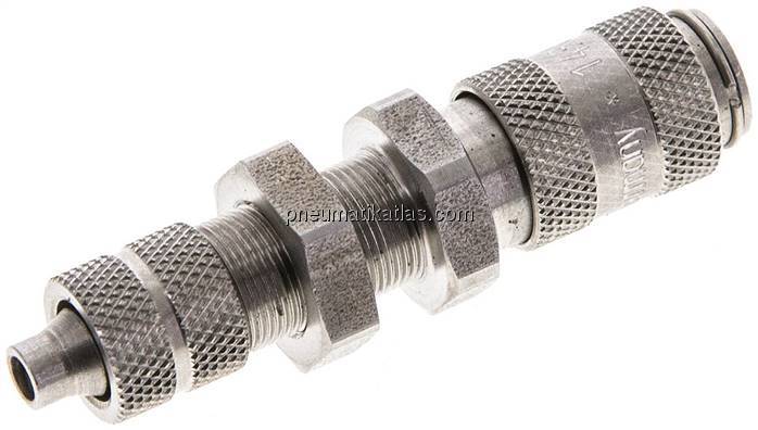 Schott-Kupplungsdose (NW2,7) 6x4mm Schlauch, Edelstahl