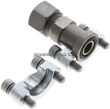 Gerade Flanschverschraubung 1/2"-SAE (6000 PSI), 16 S (M24x1,5)