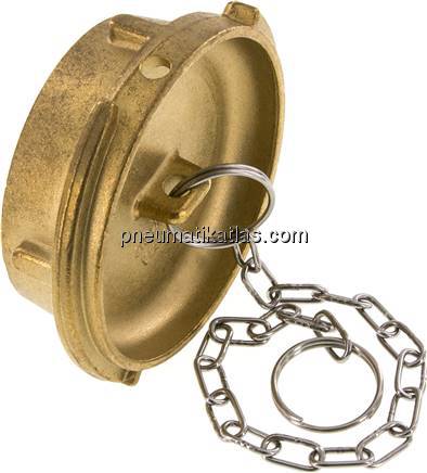 Tankwagenkupplung Verschlussstopfen, Messing für MK 80 MS