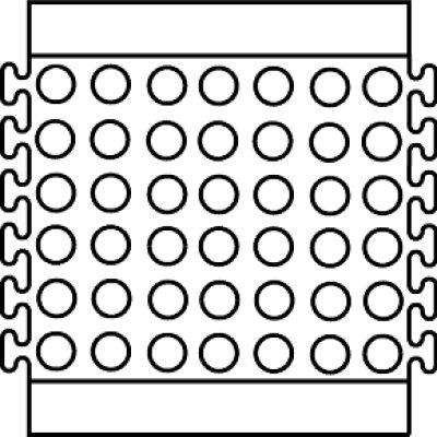 Mittelstück YOGA FLEX Oil schwarz B80xT70 cm YOGA-FLEX