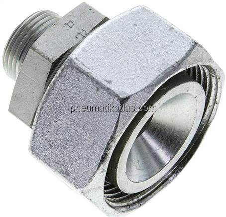 Reduziereinsatz 35 L-15 L (M22x1,5), ohne Mutter & Schneidring, Stahl verzinkt