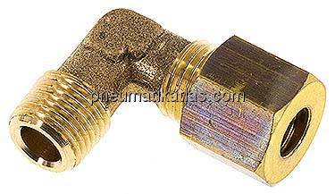 Winkel-Klemmringverschraubung R 1/8"-6 (M10x1)mm, Messing