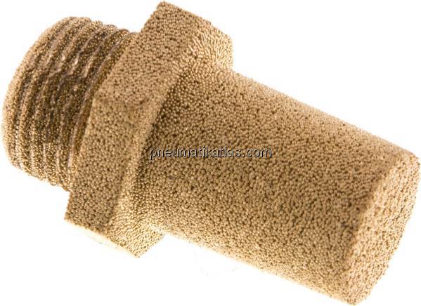 Schalldämpfer G 3/8", Sinterbronze, Sechskant