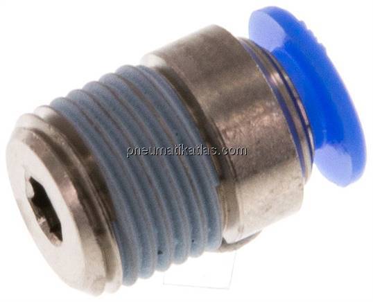 Gerader Steckanschluss R 1/8"-4mm, Mini m. Innensechskt.