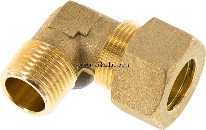 Winkel-Klemmringverschraubung R 1/2"-18 (M24x1,5)mm, Messing