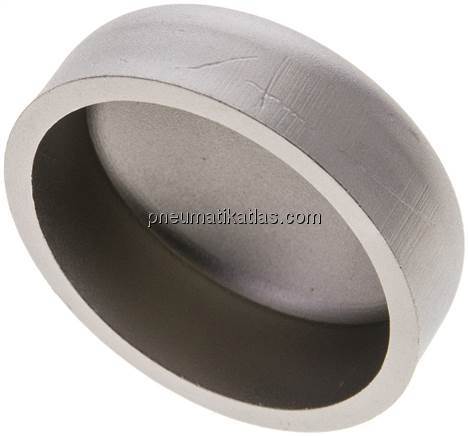 Rohrkappe 48,3x3,0mm, 1.4541, ähnlich DIN 28011
