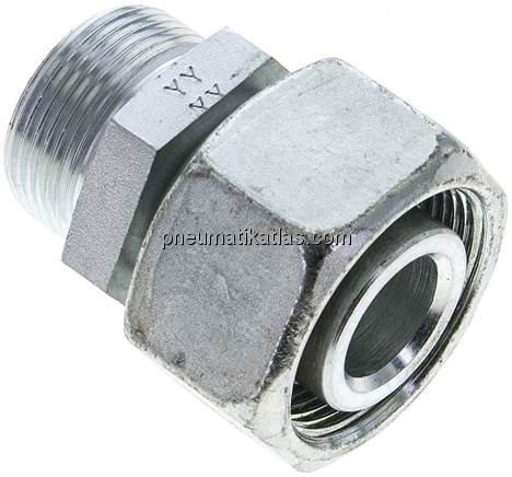 Reduziereinsatz 30 S-25 S (M36x2), ohne Mutter & Schneidring, Stahl verzinkt