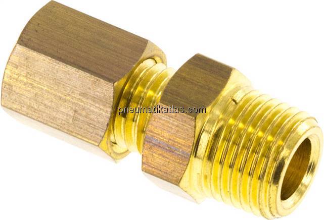 Gerade Klemmringverschraubung R 1/8"-4 (M8x1)mm, Messing