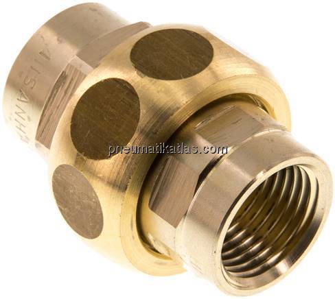 Verschraubung kon. dichtend Rp 1/2" (IG),Messing