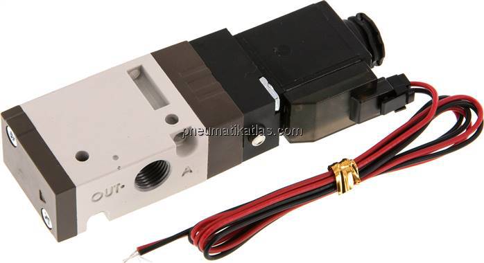 3/2-Wege Magnetventil, G 1/8", Federrückstellung (NO), 24 V DC