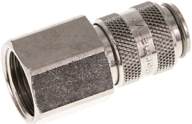 Kupplungsdose (NW5) G 3/8"(IG), Messing vernickelt