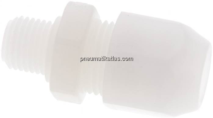 Gerade Verschraubung G 1/4"-12x9mm, PVDF (FDA)