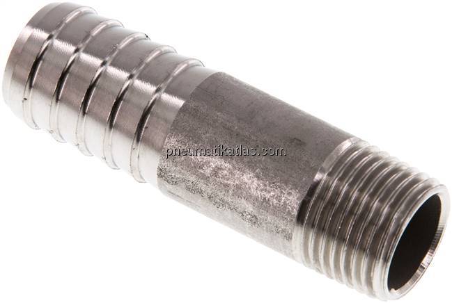 Gewindetülle ohne Bund R 1/2"-19 (3/4")mm, 1.4571