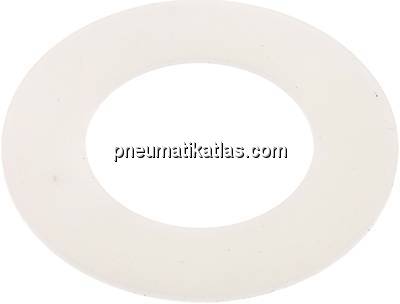 Flanschdichtung DN 50, 61x107x3 mm, Silikon