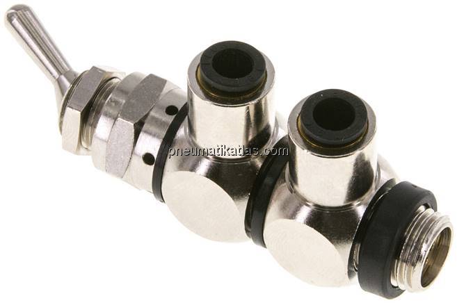 4/2-Wege Kipphebelventil G 1/4"-6 mm