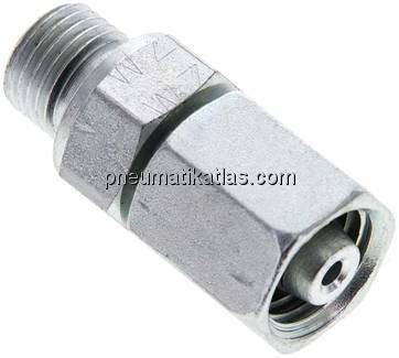 Einstellb. Schneidringverschr. M 10x1-6 L, Stahl verzinkt