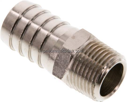 Gewindetülle R 3/8"-16 (5/8")mm, Messing vernickelt