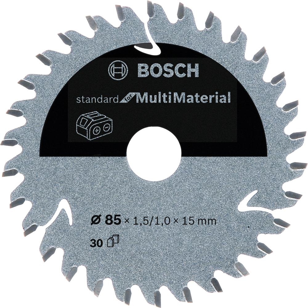 HM-Kreissägeblatt 85x1,5/1x15 30Z Bosch VE à 1 Stück Multi Mat für Akkusägen