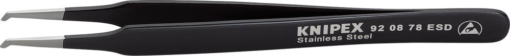 Pinzette ESD gewinkelt 120mm schwarz KNIPEX