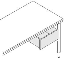 Stahl-Schublade B 460 X T 490 X H 200 mm