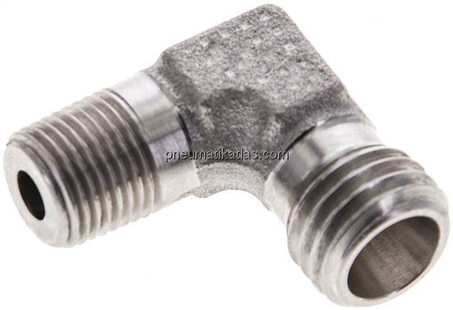 Winkel-Schneidringverschraub. R 1/8"-6 L (M12x1,5), ohne Mutter & Schneidring, 1