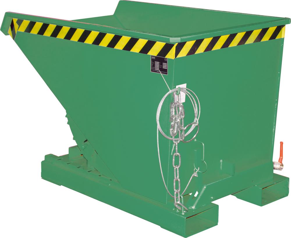 Späne-Kippbehälter 2100 lEXPO-E2100,lack.,RAL6011