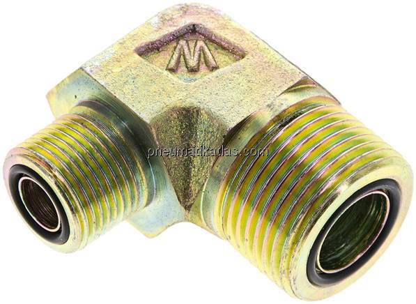 ORFS-Winkelverschraubung UN 1-3/16"-12(AG)-UN 13/16"-16(AG)