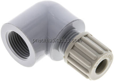 Winkel-Aufschraubverschraubung G 3/8"-8x6mm, PA