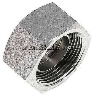 Verschlusskappe, 60° Kegel G 1-1/4", Stahl verzinkt