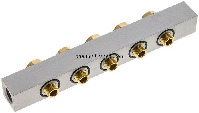 P-Leiste inkl. Hohlschrauben und Dichtungen für Ventilbaureihe M05 / P05