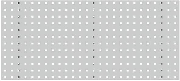 Lochplatte 1000x450mm Stahlblech m. Unterzügen Quadratloch 10x10 mm