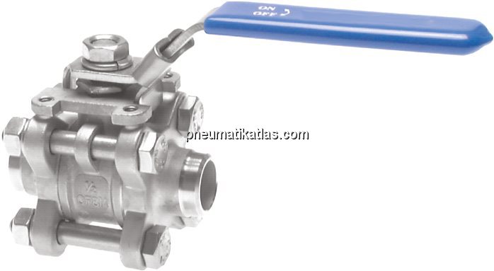 Exemplarische Darstellung: Edelstahl-Kugelhahn 3-t