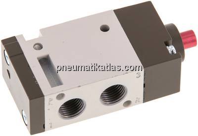 3/2-Wege Pneumatikventil, G 1/8", Federrückstellung (NC)