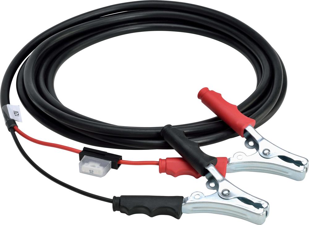 Anschlusskabel 4 m kpl. mit Polklemmen, und Sicherung 25 A