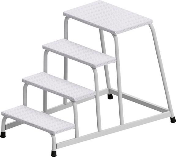 Maschinentritt 4 Stufen Standhöhe 0,80 m