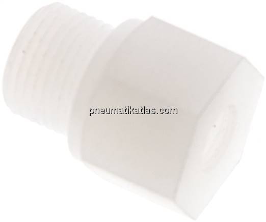Reduziernippel G 3/8"(AG)-G 1/8"(IG), PVDF